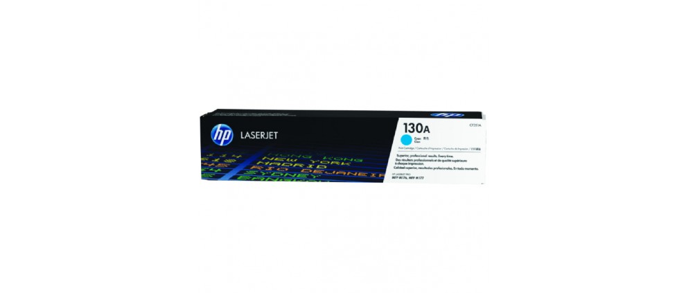 HP 130A Cyan Laserjet Toner Cartridge /M153/M176/M177 (CF351A) (1K)